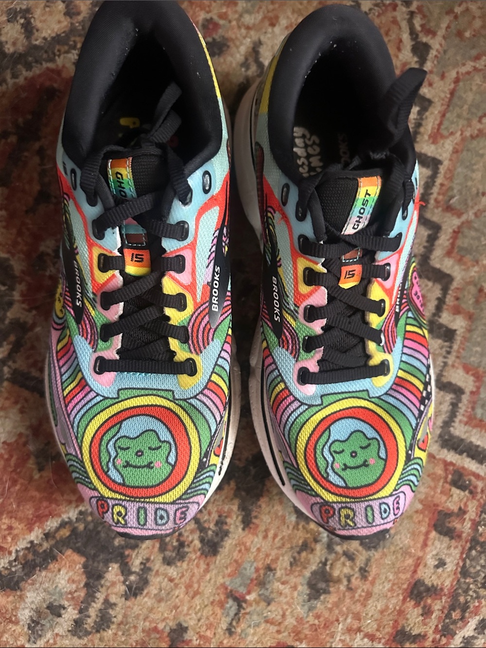 Brooks Rainbow Pride Running Shoes with Black Accents